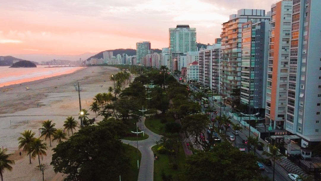 Praia do Gonzaga - Santos - SP - Brasil